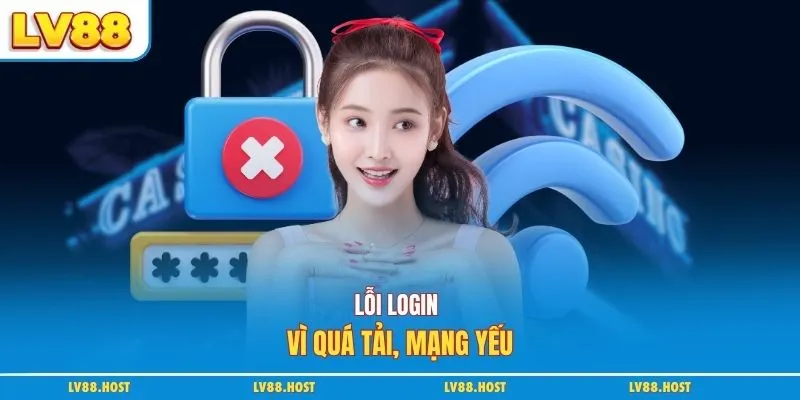 Lỗi login vì quá tải, mạng yếu