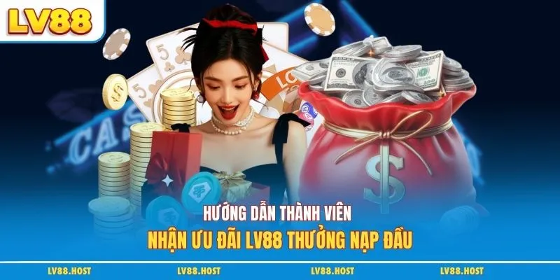 Hướng dẫn thành viên nhận ưu đãi LV88 thưởng nạp đầu